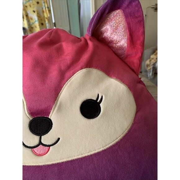 Squishmallows Syana The Pink to Purple Ombre Fox Plush Toy 20” - Picture 2 of 12